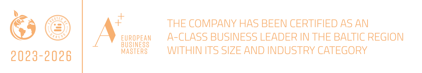 European Business Masters — A-class Business Leader Baltic Region 2023–2026 · Trusted by Okredo