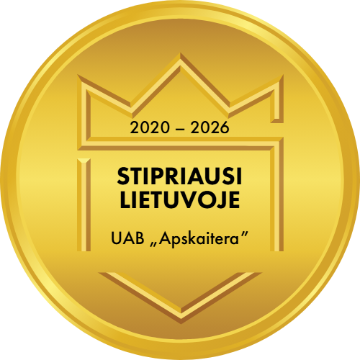 Stipriausi Lietuvoje 2020–2026 · UAB Apskaitera